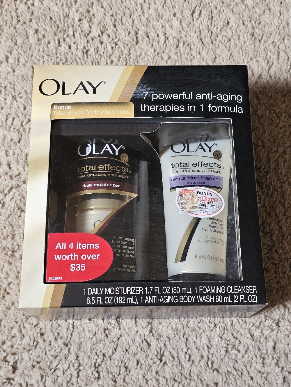 Olay Total Effects 7-in-1 Anti-Aging Moisturizer / Foaming Cleanser / Body Wash